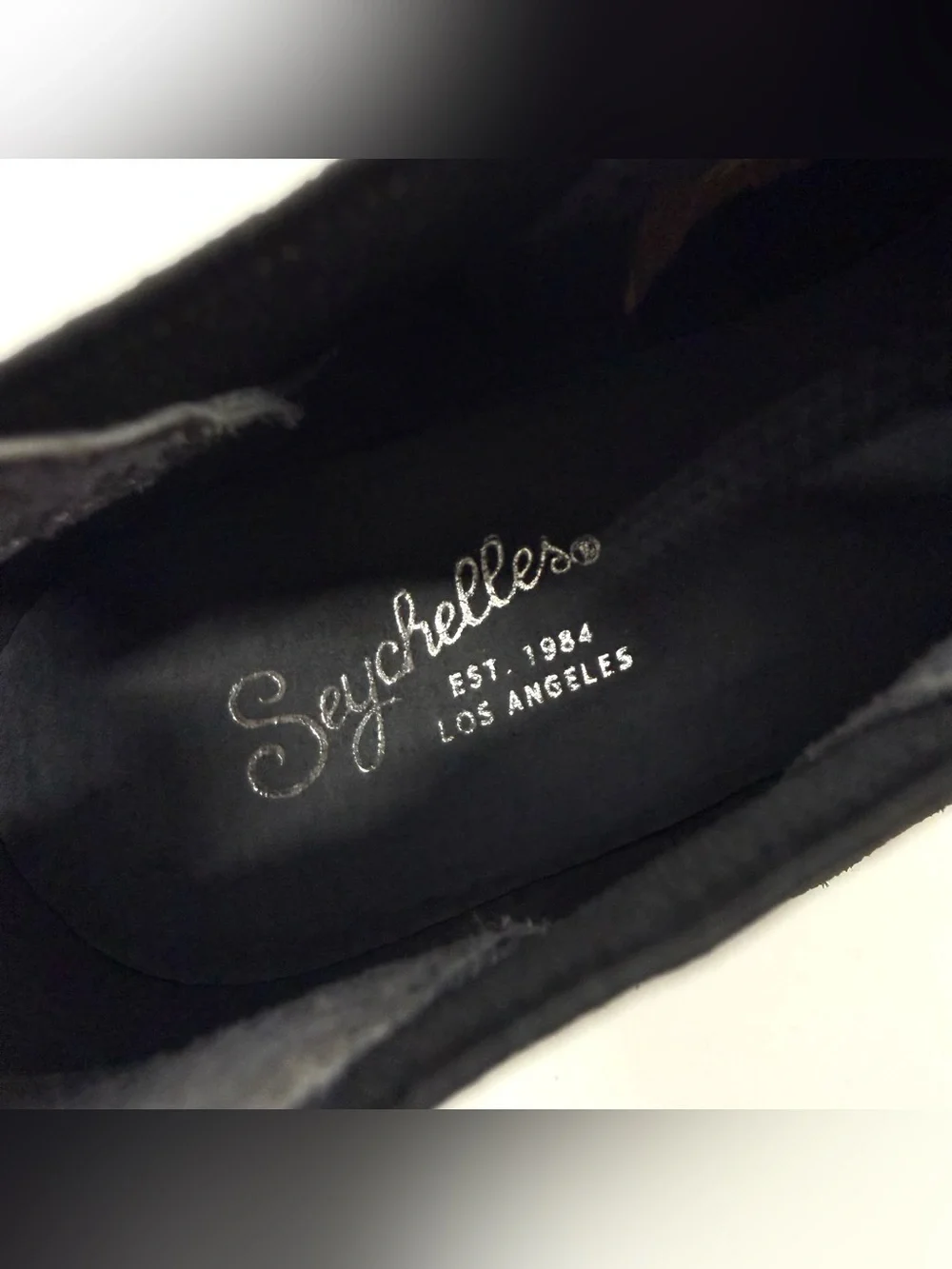 Seychelles Ankle Boots Womens Size 8 Black Suede Leather Classic Bootie